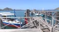 4k Arrive and entry Komodo island national park by boat 4k or 4k+ Resolution