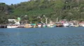 4k Arriving Labuanbajo coastline harbor by boat 4k or 4k+ Resolution