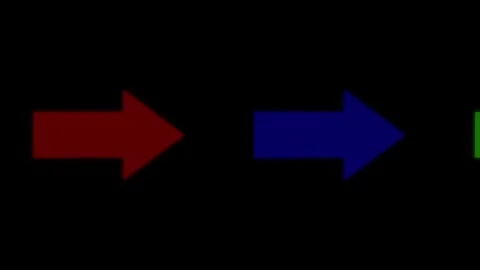 4k arrow line moving on screen Stock Footage 332584677