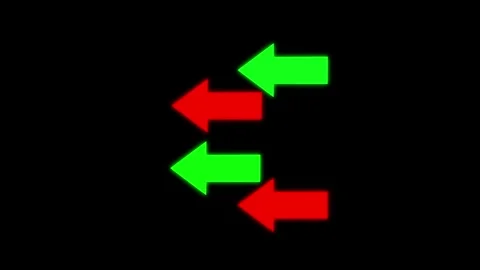 4k arrow line moving on screen Stock Footage 332584688