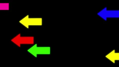 4k arrow line moving on screen Stock Footage 332584694