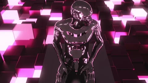 4K Artificial Intelligence AI overseeing data network. Stock Footage 103235938