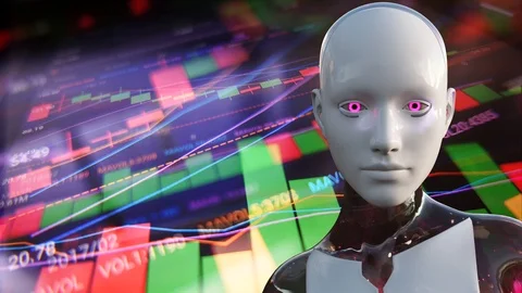 4K Artificial Intelligence Algorithm Trading Stock Market Concept 5 Stock Footage 114238152