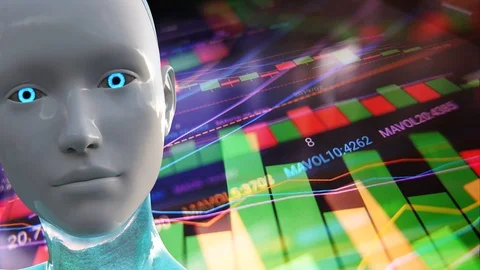 4K Artificial Intelligence Algorithm Trading Stock Market Concept 1 Stock Footage 114238395