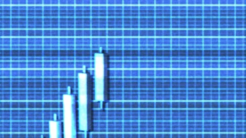 4K Ascending Tringle Bullish Sci-Fi Stock Chart Pattern 2 Stock Footage 107134114