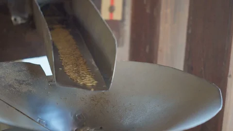 4k Asian rice processor rice milling machine for Separate rice. Stock Footage 121205200