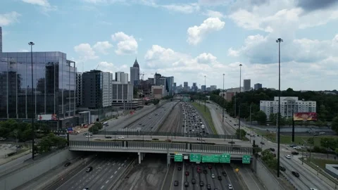 4k Atlanta Drone 2 Stock Footage 201025770