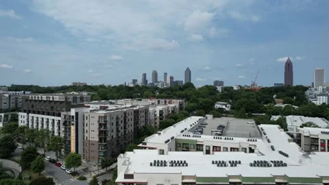 4k Atlanta Drone 7 Stock Footage 201022106