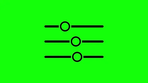 4K Audio Equalizer Animation with Slider Looping on Green Screen Stock Footage 316598386