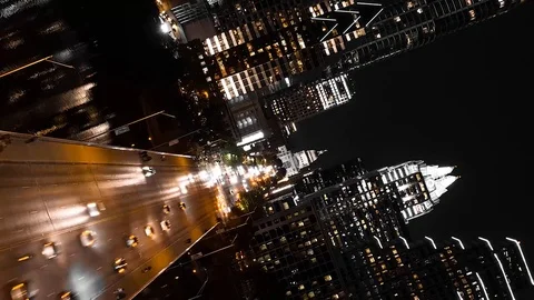 4K Austin Texas Time Lapse Drone Lady Bird Lake Town Lake Night Bat Bridge Video stock 126066398