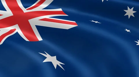 4K Australia Flag Stock-Footage 36991224