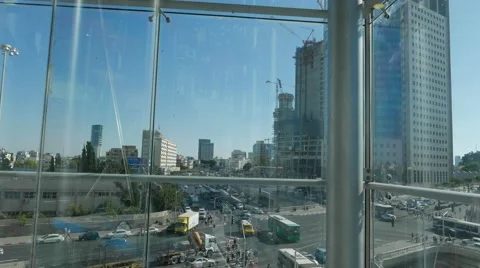 4K Azrieli Descent in Elevator Stock Footage 52059354