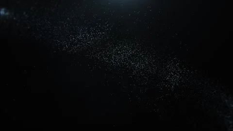A 4K background with bokeh and glowing particles on a dark background with wa Stock Footage 318968342