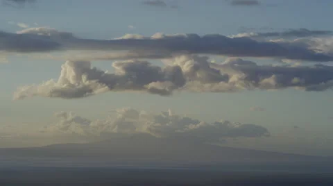 4K Background: Clouds Moving At Sunset Stock Footage 65778950