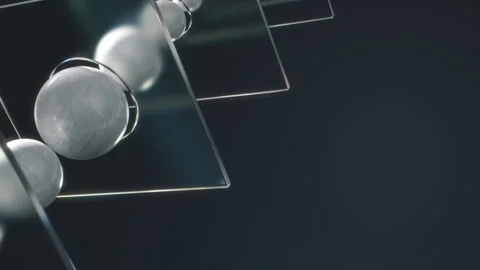 4K Background Marble Balls and Glass - Medical, Physics, Tech, Business Stock Footage 260323864