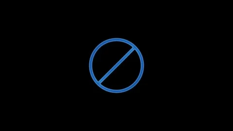 4K Background Stop sign red icon. warning or no entry forbidden circle and .. Stock Footage 304718573