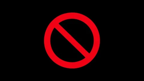 4K Background Stop sign red icon Stock Footage 311060136