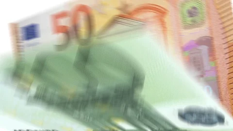 4K Banknote Counting euro 2 Stock Footage 106360992