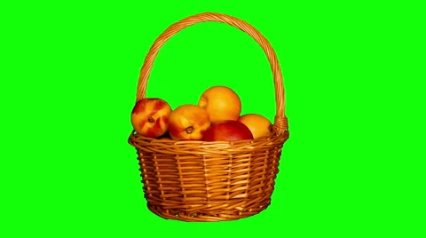 4k – Basket full of nectarines Stock Footage 56567200