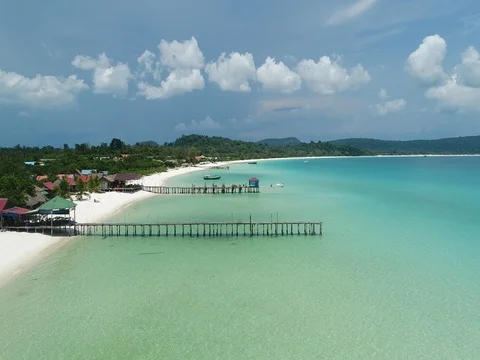 4K Beach in Cambodia 動画素材 80975486