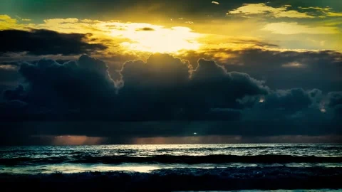 4K Beach (Dramatic) Stock Footage 267454269