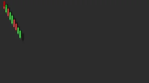 4K Bear Flag Stock Chart Pattern 2 動画素材 106803692