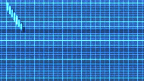 4K Bearish Rectangle Sci-Fi Stock Chart Pattern 9 Stock Footage 107134498