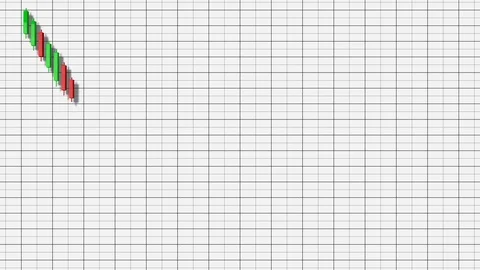 4K Bearish Rectangle Stock Chart Pattern 3 Stock Footage 106804266