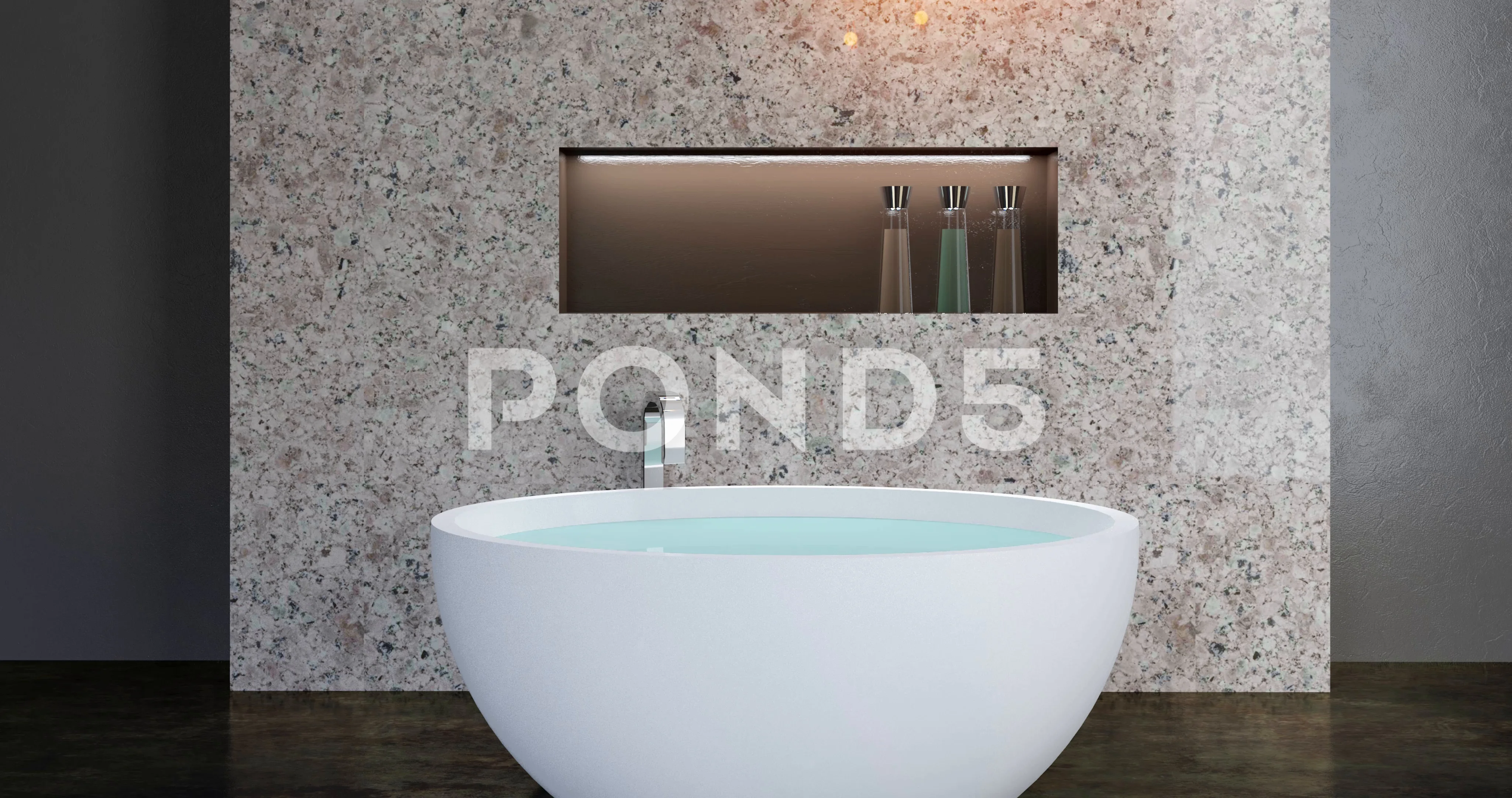 4k. Beautiful master bathroom with showe... | Stock Video | Pond5