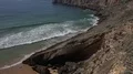 4k Beautiful rough coastline cliffs and ocean beach at Sagres Portugal 4k or 4k+ Resolution