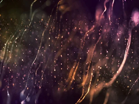 4K Beautiful strays &amp; tiny particles floating through space / galaxy Stock Footage 77602410