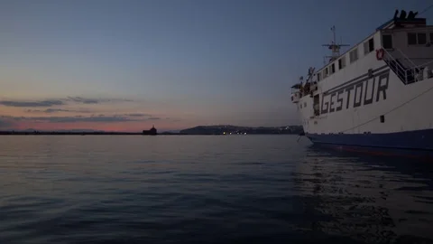 4k beautiful sunset in Procida Island Stock Footage 78030448
