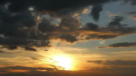 4k beautiful sunset, time-lapse Video stock 21848087