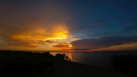 4k Beautiful sunset timelapse Stock Footage 158857995