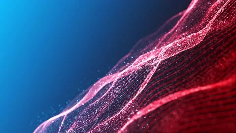 4k Beautiful Waving Lines Background (Loopable) Stock Footage 151661718