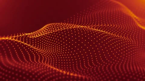 4k Beautiful Waving Lines Background red- Loopable Stock Footage 313072660