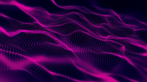 4k Beautiful Waving Lines Background (pink) - Loopable Stock-Footage 313073384