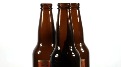 4K - Beer bottles Stock Footage 43483350