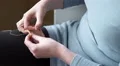 4k beginning of sewing peach felt together 4k or 4k+ Resolution