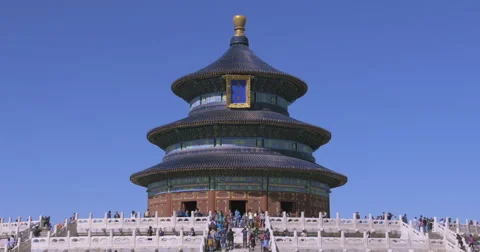 4K - Beijing, Circa October 2015: Temple of Heaven 스톡 동영상 57406495
