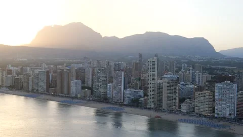 4K Benidorm, Spain in the Afternoon Stock Footage 200760125
