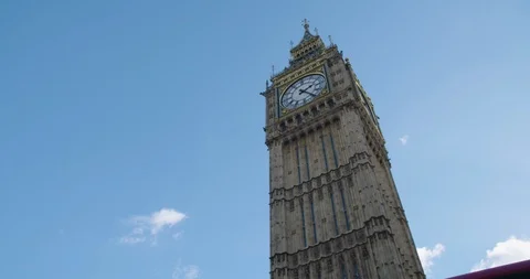 4K Big Ben Low angle London UK 库存影片 111041934