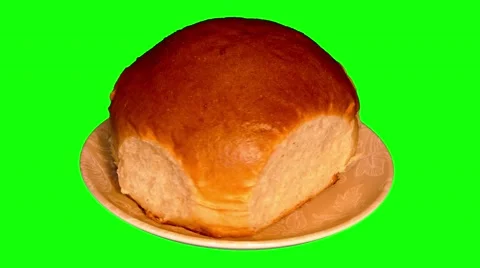 4k big bun on saucer Stock Footage 50879987