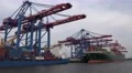 4k Big container ships at Hamburg harbour dockside 4k or 4k+ Resolution
