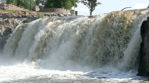 4K Big Sioux River Falls 스톡 동영상 54595868