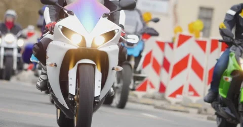 4K - Bikers. Close-up Video stock 51874549