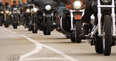 4K - Bikers Stock Footage 89260330