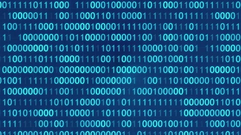 4K BINARY CODE 3D BG WITH CAMERA MOVEMENT.BINARY 0,&amp; 1. Stock Footage 246027925