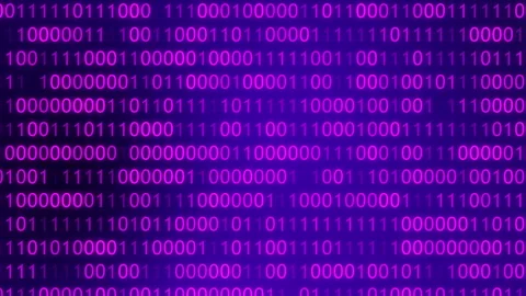 4K BINARY CODE 3D BG WITH CAMERA MOVEMENT.BINARY 0,&amp; 1. Stock Footage 246028981