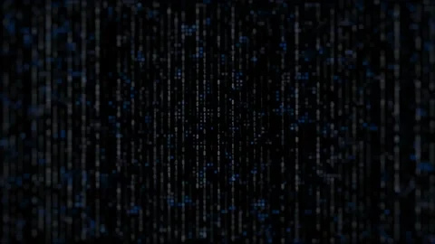 4k binary code in blue matrix | Stock Video | Pond5